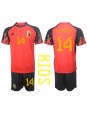 Belgien Dries Mertens #14 Replika Hemmakläder Barn VM 2022 Kortärmad (+ byxor)